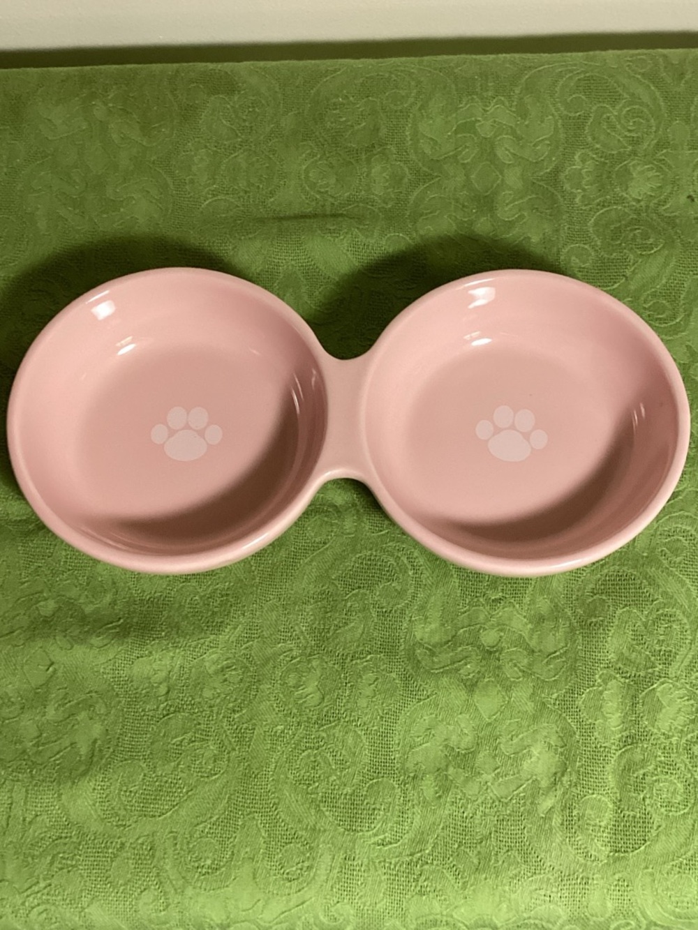 “PINK” PETrageous Designs Wubby’s Stoneware Duo Pet Bowl for Dinner/Water